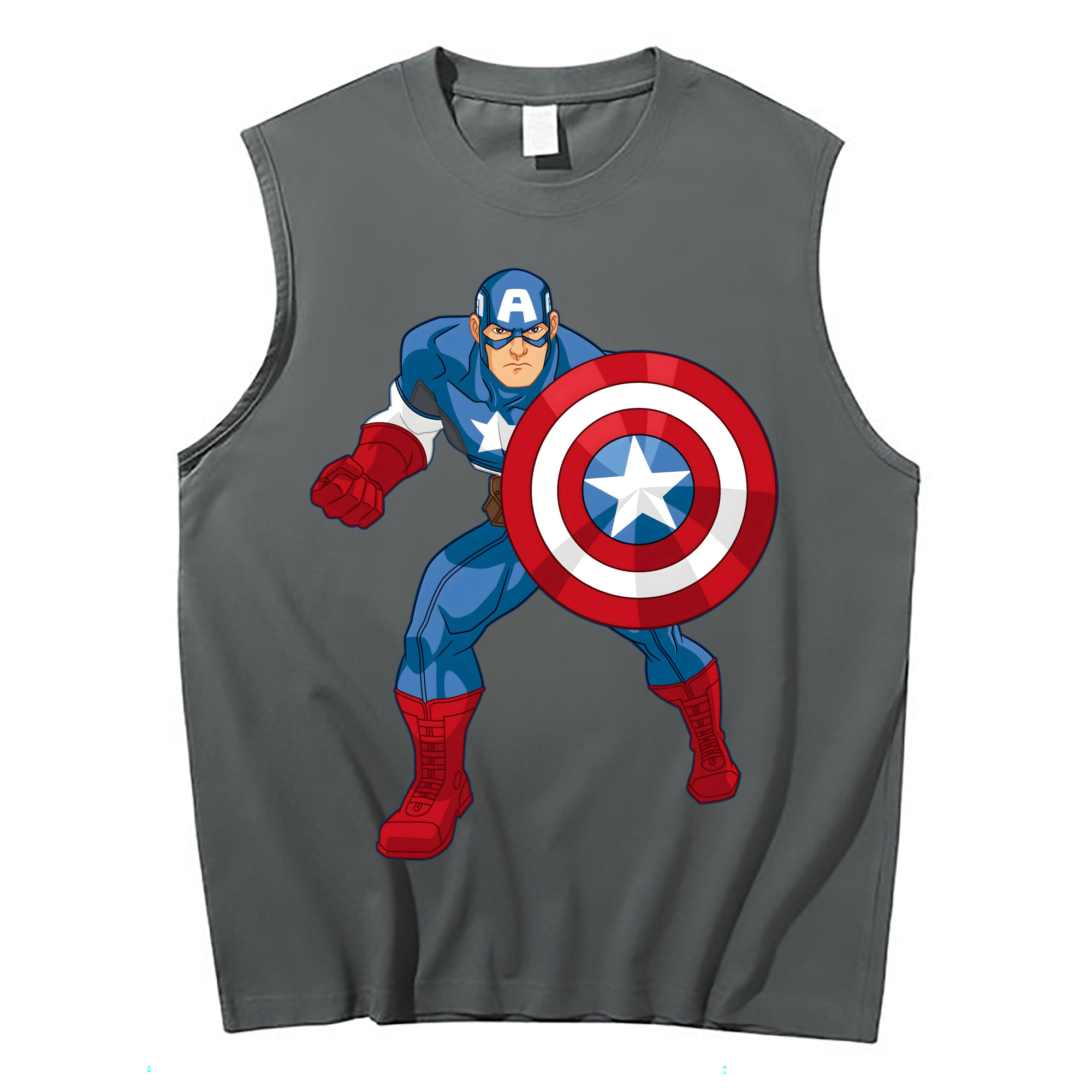 （画像用） アベンジャーズ The Avengers コットン100％タンクトップ（フロントプリント）